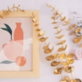thumbnail image 4 of 20 hojas artificiales doradas con ramas y hojas, 38 cm, para jarrones, ramos de boda y decoración del hogar (dorado), 4 of 7