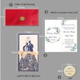 thumbnail image 3 of Tarjeta de invitación de boda cortada con láser para novia y novio, tarjetas de felicitación, sobres personalizados con cinta, suministros para fiestas de boda, 1 unidad, 3 of 4