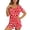 Multicolor-7, variant on BaoFuBaoMei Button up Pajamas Women Shorts Set 2 Piece Heart Printed Pjs Sleepwear Short Sleeve Tops and Shorts Loungewear Cozy Soft Sleepwear
