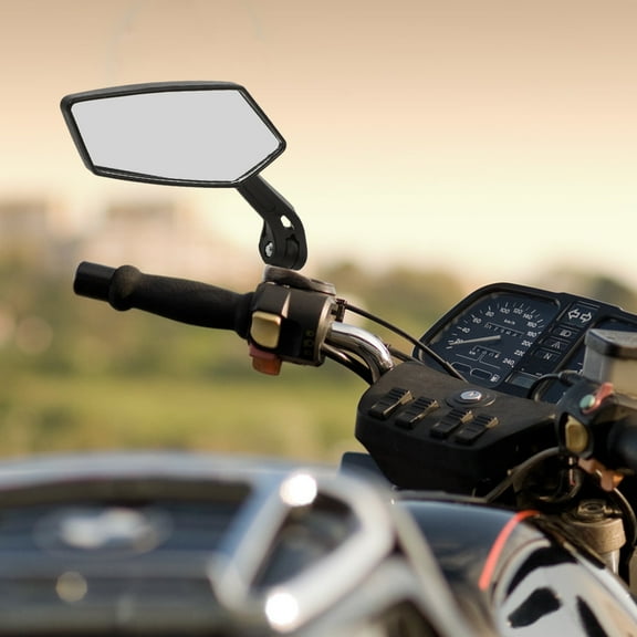 OUNONA  2 Pcs Motorbike Mirrors Universal Rearview Motorcycle Set Bar End