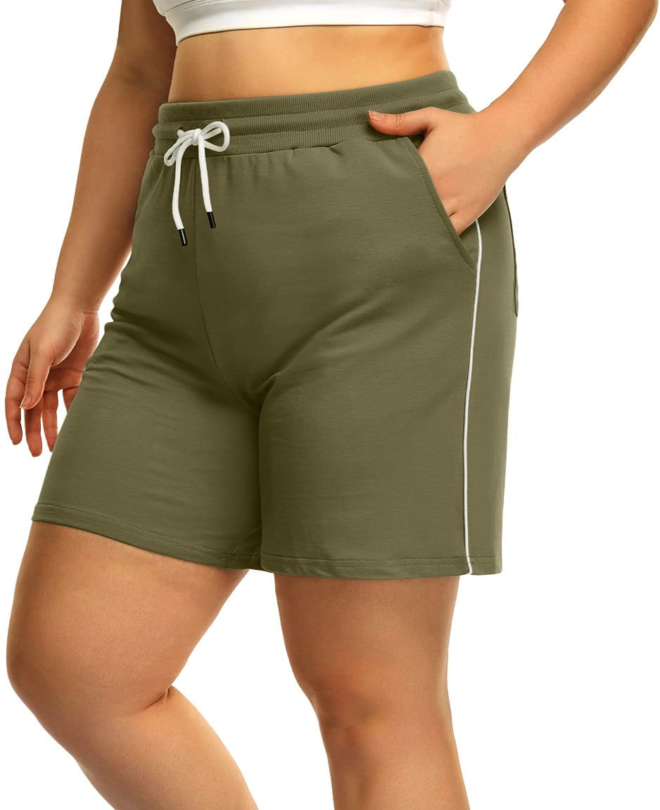 POSESHE Women's Plus Size High Waisted Yoga Pants, Casual Running