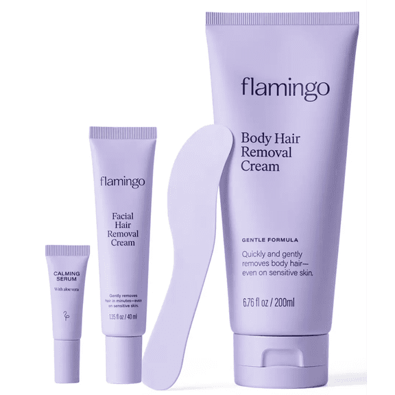 Flamingo Hair Removal Cream Duo - Face & Body - Effective Hair Removal Depilatory Solution