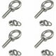 thumbnail image 1 of Perno de ojo M8 4 piezas Tornillo Anillo de perno de ojo Tornillos de acero inoxidable Anillo de tornillo Perno de ojo Anillo de fijación Rosca macho Tornillo de ojal de acero inoxidable para, 1 of 5