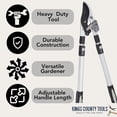 thumbnail image 2 of Kings County Tools Tree Trimmer Loppers - Double Ratcheting Bypass Lopper, 2 of 15