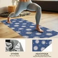 thumbnail image 4 of Dark Blue Sun Moon Star Pattern Hot Yoga Mat Towel Non Slip for Hot Yoga - Quick-Drying Yoga Mat Cover with 4 Corner Pockets with Travel Bag - Hot Yoga Towel Non Slip 70"x26", 4 of 6
