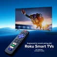thumbnail image 3 of Xtreme Roku TV Replacement Remote Control, Universal IR Remote for Roku Smart TVs, Pre-Programmed, No Setup Required, Netflix Hulu YouTube Disney+ Shortcut Buttons, Black, 3 of 7