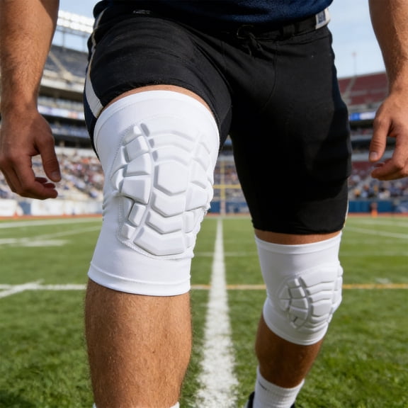 Eespoir 2 Pack Breathable Knee Sleeves, Wrestling Knee Pads for Kids Youth Adult, Knee Compression Sleeve for Gym Basketball Volleyball Football Joint Protection