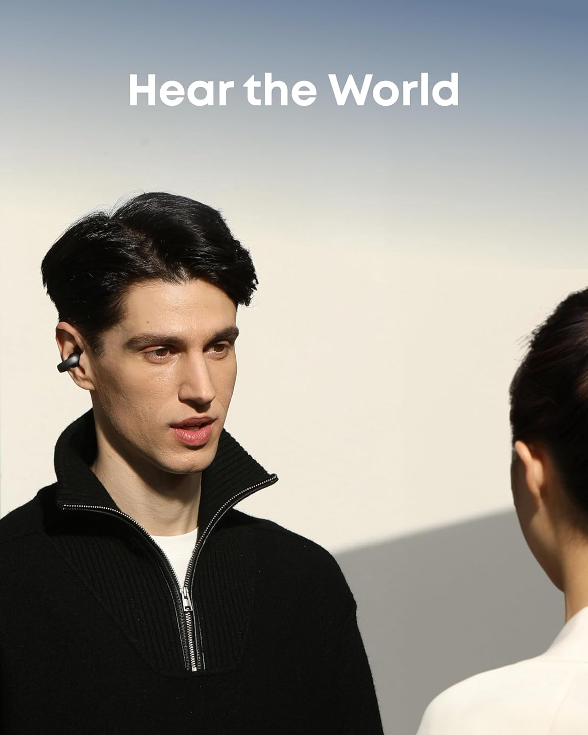 Restored Like New Soundcore AeroClip by Anker, Open-Ear Earbuds, Clip-On Headphones, Adaptive Comfort (Refurbished)