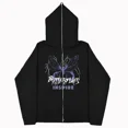 thumbnail image 1 of Sudadera con capucha y cremallera de cara completa para hombre y mujer, ropa de calle de gran tamaño, estilo Retro, Hip Hop, gótico, mariposa, Y2K, Harajuk, High Street, 1 of 1
