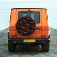 thumbnail image 6 of Goofa Red Hot Chili Pattern Universal Tire Cover for Jeep, SUV, Truck, and Trailer – Waterproof, UV-Resistant,Easy to Install, Fits 14"-17" Tires-14 inch, 6 of 6