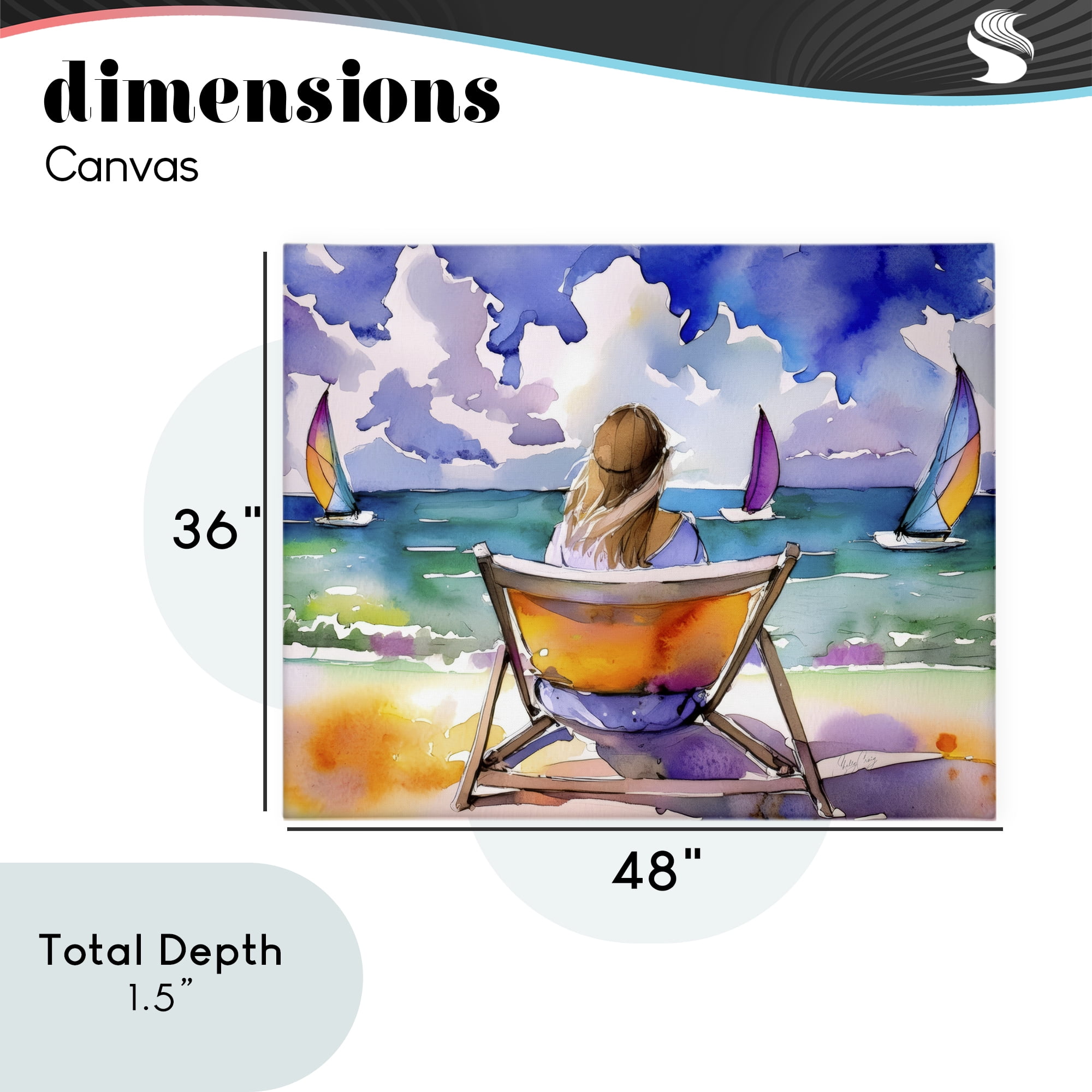 Stupell Industries Front Row to Paradise Canvas Wall Art, design by Shelly Craig