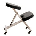 thumbnail image 4 of Modern Home Ergonomic Rolling Kneeling Posture Chair - White/Black, 4 of 5