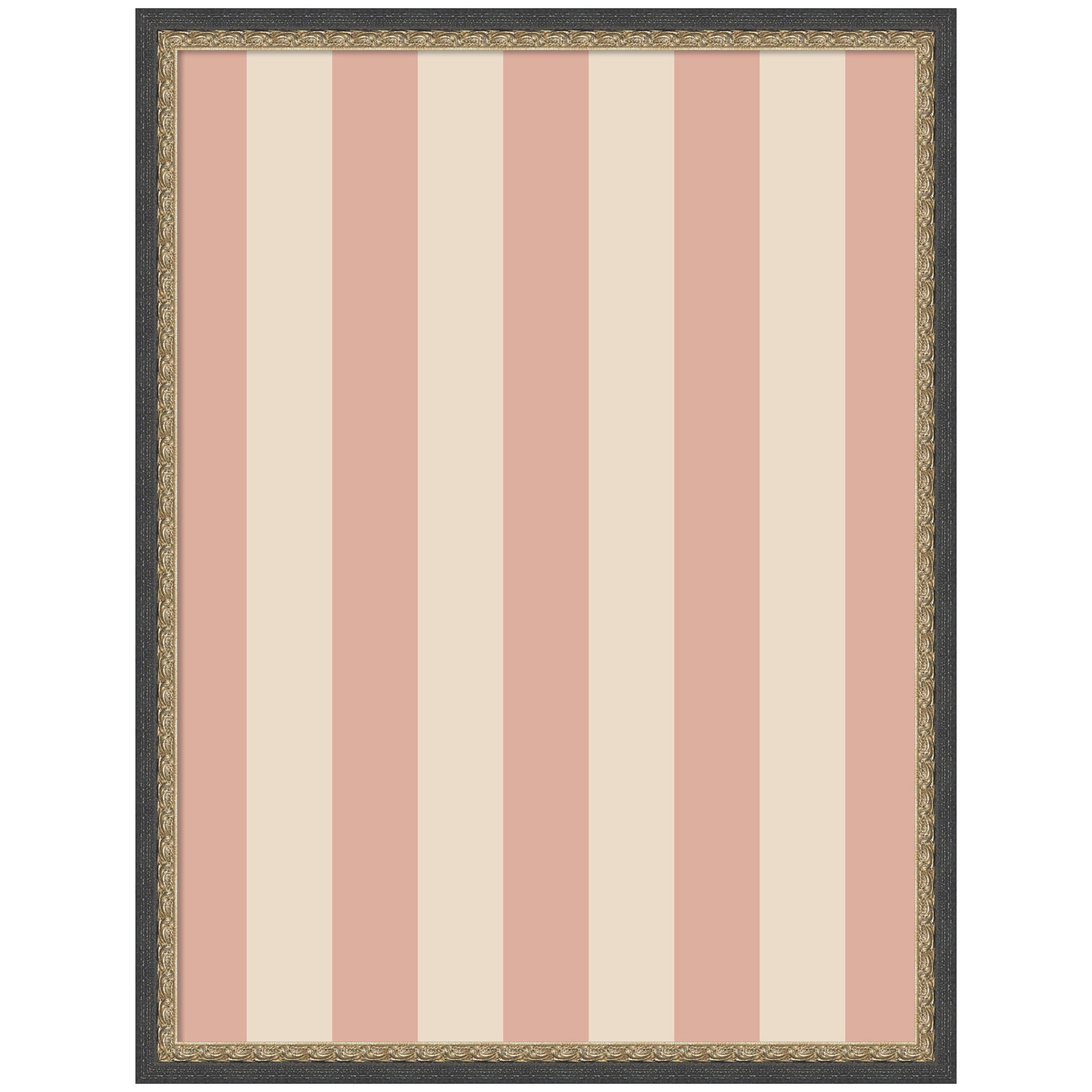 Kate and Laurel Framed Fabric Pinboard 19 x 25,  Printed Linen Decorative Bulletin Board for Use as a Vision Board or Wall Organization, Matinee Black Bronze Frame