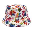 thumbnail image 2 of Clearance! Fdelink Bucket Hat Sun UV Protection Hat Women Summer Fashion Beach Print Adjustable Washable Cotton Bucket Hat Sun Hat Outdoors Fish Hat Purple, 2 of 3