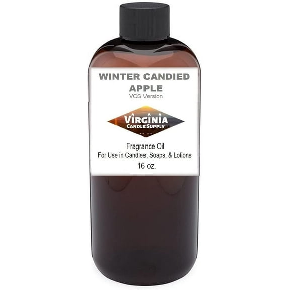 Winter Candied Apple Fragrance Oil 16 oz. Bottle for Candle Making, Soap Making, Tart Making, Room Sprays, Lotions, Car Fresheners, Slime, Bath Bombs, Warmers