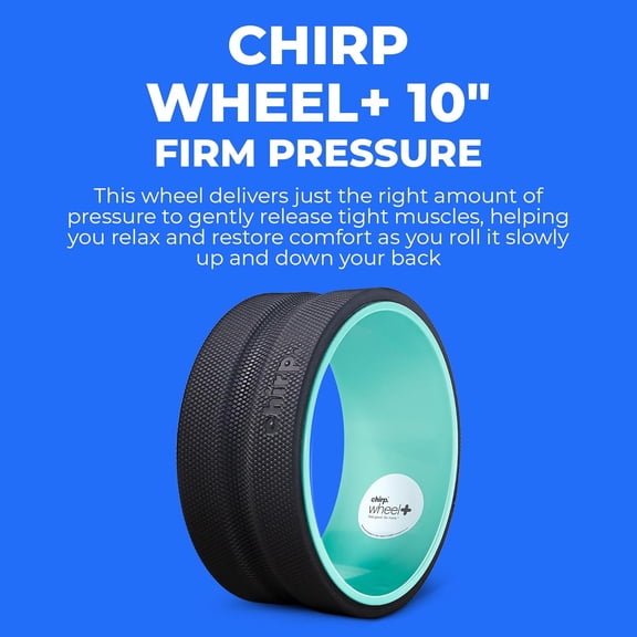 Wheel Foam Roller - Targeted Back & Neck Pain Relief, Muscle Massage, Trigger Point Therapy, High-Density Foam Tool for Physical Therapy, Stretching & Exercise, 500lbs Capacity, 10-Inch Mint