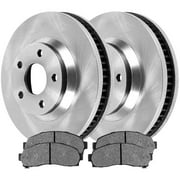 AutoShack Front Brake Rotors and Ceramic Pads Kit Driver and Passenger Side Replacement for 2002-2007 Saturn Vue 2005-2006 Chevrolet Equinox 2006 Pontiac Torrent 2.2L 2.4L 3.0L 3.4L 3.5L V6 AWD FWD