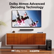 ULTIMEA 2.1 Sound Bars for Smart TV with Dolby Atmos, Soundbar for TV with Subwoofer, Bass Boost, Peak Power 190W, HDMI eARC, Nova S50