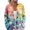 Yellow, variant on Women's Sweater Cute Fun Printing Sweater Fall And Winter Long Sleeve Knitted Sweater for Fall Winter Blooming Styles,Blue,L