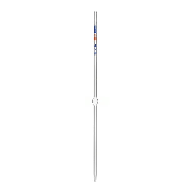 Volumetric Pipette, 2ml Class A Tolerance, ±0.010ml Single