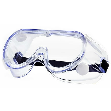 

Cerem Protective Goggles Eye Safety UV Protection Scratch Resistant Adjustable Over the Glasses 2 Ct