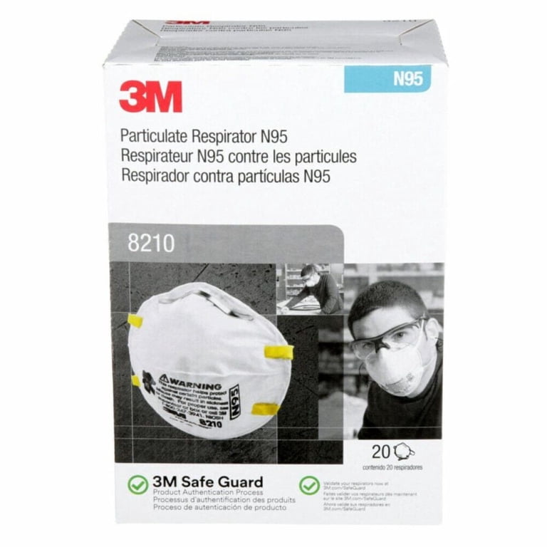 3M Industrial Dust Respiratory Face Mask, N95 Particulate