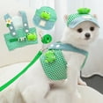 thumbnail image 1 of PEONAVET Cotton harness leash Summer Pet Strap And Leash Set 3 Piece Set Breathable Mesh Vests Adjustable StrapSuitable For Small Medium Cats And Dogs, 1 of 6