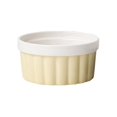thumbnail image 2 of Durable Porcelain Baking Dish Ceramic Bowl for Souffle, Creme Brulee Yellow, 2 of 5