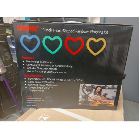 Sunpak 10 Rainbow Heart-Shaped Vlogging Kit