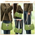 thumbnail image 4 of FORMRS Womens Shoulder Bag with Chain Strap Clutch Purse Cute Tote Handbag, Light Black Martini, 4 of 7