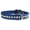 Blue, variant on Omni Pet Signature Leather Jewel Studded Dog Collar, Black, 14in