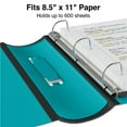 Staples Better 3Inch D 3Ring View Binder Teal (15129US) 702877
