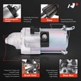 thumbnail image 4 of A-Premium Starter Motor Compatible with Honda CR-V CRV 2012-2013 2.4L, Civic 2012-2013 2.4L, Crosstour 2012-2015 2.4L & Acura ILX 2013-2015 2.4L, 12V 1.6KW 9-Teeth Clockwise, Replace# 31200-RX0-A01, 4 of 7