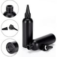 thumbnail image 4 of 16 botellas de plástico negras de 120 ml/4,06 oz para condimentos, con 2 embudos y 10 pipetas de transferencia para tinta, tatuajes, pintura líquida y pegamento., 4 of 9