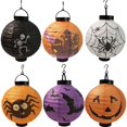 thumbnail image 3 of Amdohai 8inches LEDs Paper Lantern Foldable Design Constant Bright Mode 2 * AAA Cell Operated for Halloweens Party Home Decoration Present Gift, 3 of 8