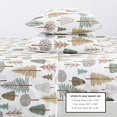 thumbnail image 3 of 4-Piece Lodge Printed Ultra-Soft Microfiber Sheet Set. Beautiful Patterns Drawn from Nature, Comfortable, All-Season Bed Sheets. (Queen, Forest Trail), 3 of 5