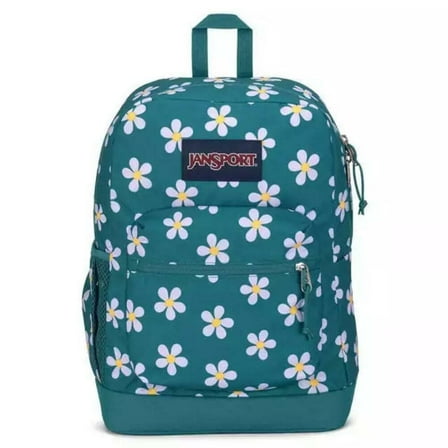 JanSport Cross Town Plus 17" Backpack with Laptop Sleeve - Precious Petals