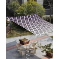 thumbnail image 3 of Sun Shade Sail 8x10Ft Purple Grey Gradient Retro Morocco Pattern Uv Block Sunshade Canopy Outdoor Shade Cover Rectangle Shade Cloth For Patio Garden Yard Deck Pergola, 3 of 6