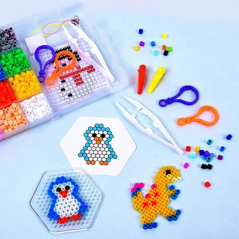 Melty Fuse Bead Kit -Boy- pegboard, beads tweezers, paper