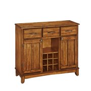 Buffet of Buffets Cottage Oak with Wood Top by Home Styles, Large Server with Cottage Oak Wood Top