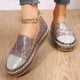 thumbnail image 2 of Amzcrzy Zapatos de mujer,Zapatos de mujer,Zapatillas de mujer, Zapatos de suela plana con diamantes de imitación para mujer, zapatos casuales de un solo pie. Sandalias Mujer Zapatillas De Casa, 2 of 9