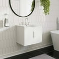 thumbnail image 2 of Modway Vitalité Meuble-Lavabo de Salle de Bain 24 Pouces Blanc Blanc, 2 of 10