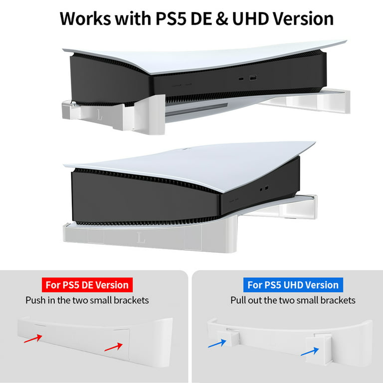 For PS5 Slim Console Horizontal Stand Horizontal Display Holder Bracket