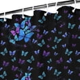thumbnail image 3 of Black Butterfly Pattern Shower Curtain 36"x72" ,Bathroom Decorative Shower Curtains Set with 12 Hooks,Modern Waterproof Washable Shower Curtain, 3 of 6