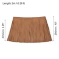 thumbnail image 2 of Unique Bargains 2 Yards 10 Inch Faux Leather Fringe Trim Tassel Fringe for Sewing, Brown, 2 of 6