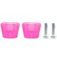 thumbnail image 1 of Paquete de 2 patines de freno de patines en línea Bloques de freno de rodillos Tapón de seguridad antideslizante para patines de ruedas - Rosa SM SunniMix Patines Pastilla de freno, 1 of 8