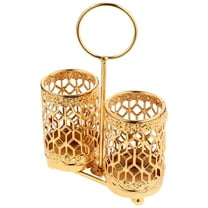 OATIPHO Kitchen Utensil Holder Golden Metal Pot for Silverware Storage and Tableware Organization