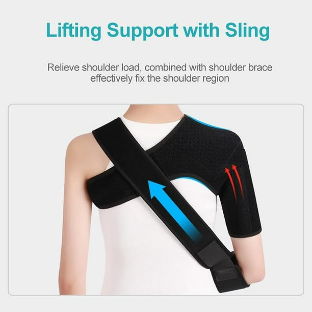 Shoulder Brace Arm Sling for Shoulder Injury, Rotator Cuff Support Brace  for Men and Women, Scapula Compression Sleeve for Shoulder Pain Relief
