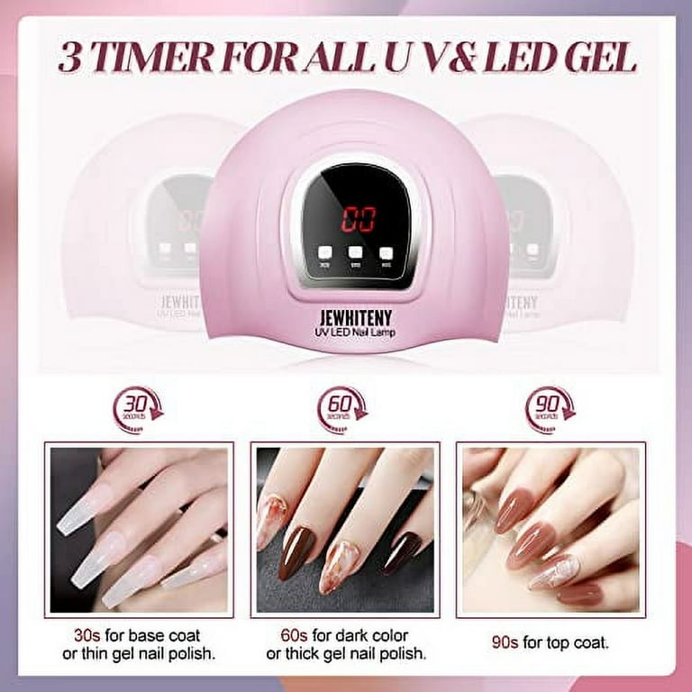 UV LED Nail Lamp 54W, Professional Nail Dryer Gel Polish Light, UV Light  with 3 Timer Setting, Curing Gel LED Dryer, Art Tools with Automatic  Sensor