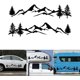 thumbnail image 1 of 2PCS Car Automatic Decal Sticker Car Side Door Sticker Car Sticker Mountain Decal Tree Forest Graphic Kit for Camper Rv Trailer, 1 of 5